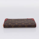 LOUIS VUITTON Monogram Sleys Zippy Wallet Long Wallet Red M61854 LV Auth 205323V-6