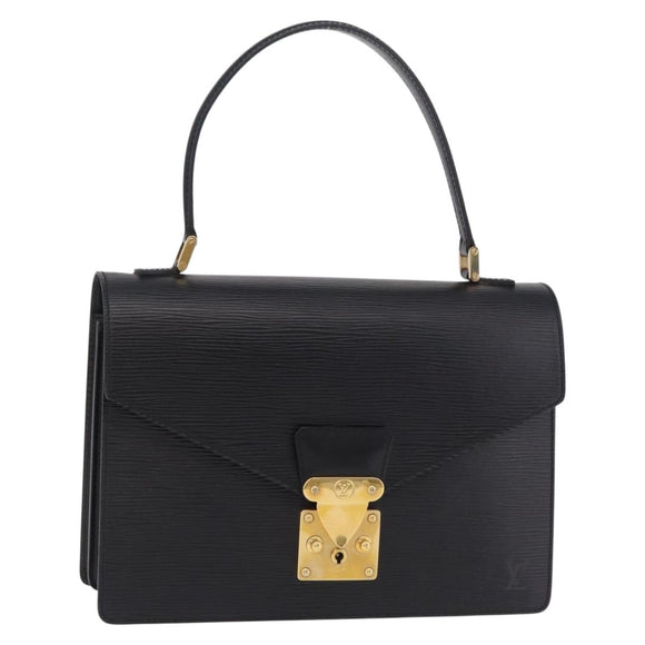 LOUIS VUITTON Epi Concorde Hand Bag Black M52132 LV Auth 205326