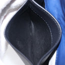 Bottega Veneta INTRECCIATO Card Case Leather Black Blue Auth 205327M-18