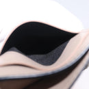 LOEWE Anagram Trifold Wallet Leather Beige Silver Auth 205328M-23