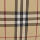 BURBERRY Nova Check Hand Bag PVC Beige Silver Auth 205331-2