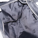 LOEWE Shoulder Bag Leather Black Silver Auth 205333V-18