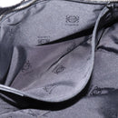 LOEWE Shoulder Bag Leather Black Silver Auth 205333V-12