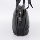 LOEWE Shoulder Bag Leather Black Silver Auth 205333V-3