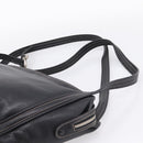 LOEWE Shoulder Bag Leather Black Silver Auth 205333V-8