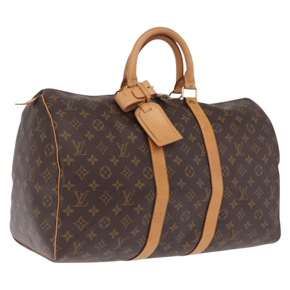 LOUIS VUITTON Monogram Keepall 45 Boston Bag M41428 LV Auth 205337V