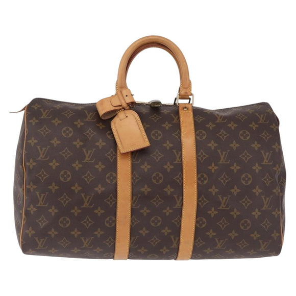 LOUIS VUITTON Monogram Keepall 45 Boston Bag M41428 LV Auth 205337V