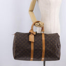 LOUIS VUITTON Monogram Keepall 45 Boston Bag M41428 LV Auth 205337V-26