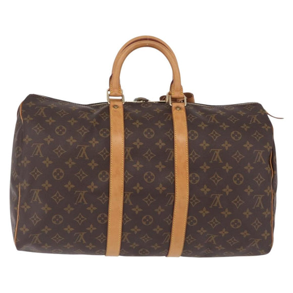 LOUIS VUITTON Monogram Keepall 45 Boston Bag M41428 LV Auth 205337V