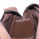 Burberrys Nova Check Hand Bag Canvas Beige Gold Auth 205340-26