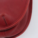 Coach Shoulder Bag Leather Red Gold Auth 205341A-15
