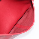 Coach Shoulder Bag Leather Red Gold Auth 205341A-21