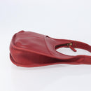 Coach Shoulder Bag Leather Red Gold Auth 205341A-3