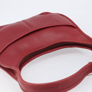 Coach Shoulder Bag Leather Red Gold Auth 205341A-6
