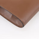CELINE Shoulder Bag Leather Brown Gold Auth 205342-16