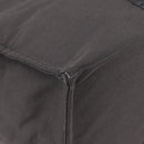 HERMES Her Line Tote TGM Tote Bag Canvas Gray Silver Auth 205345V-13