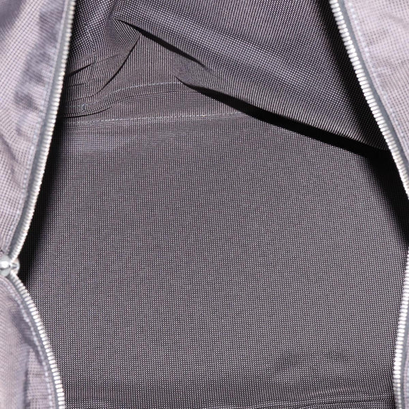 HERMES Her Line Tote TGM Tote Bag Canvas Gray Silver Auth 205345V
