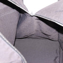 HERMES Her Line Tote TGM Tote Bag Canvas Gray Silver Auth 205345V-17
