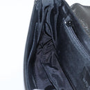 GIVENCHY Shoulder Bag Leather Black Gold Auth 205350A-20