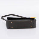 GIVENCHY Shoulder Bag Leather Black Gold Auth 205350A-5