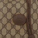 GUCCI GG Supreme Web Sherry Line Bag PVC Beige Gold 001 115 0933 Auth 205351-22