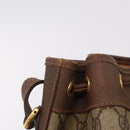 GUCCI GG Supreme Web Sherry Line Bag PVC Beige Gold 001 115 0933 Auth 205351-10