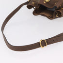 GUCCI GG Supreme Web Sherry Line Bag PVC Beige Gold 001 115 0933 Auth 205351-8