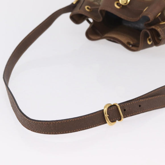 GUCCI GG Supreme Web Sherry Line Bag PVC Beige Gold 001 115 0933 Auth 205351