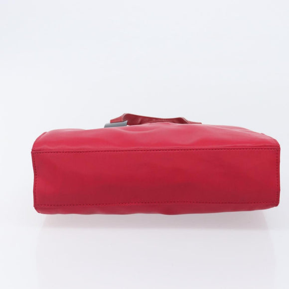 Saint Laurent Hand Bag Nylon Red Auth 205355