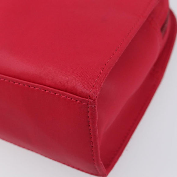 Saint Laurent Hand Bag Nylon Red Auth 205355