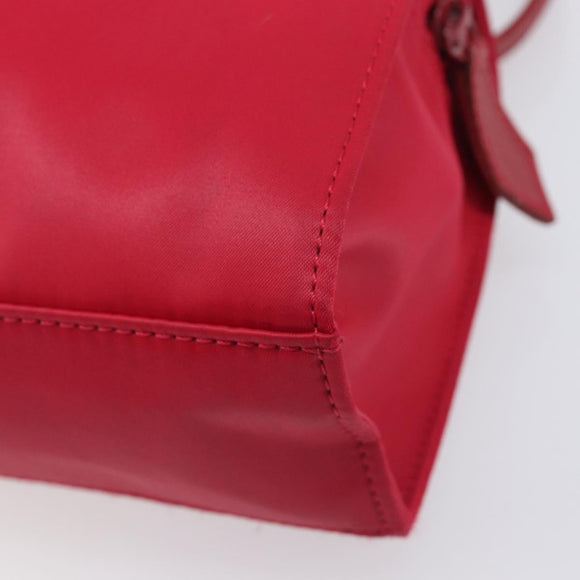 Saint Laurent Hand Bag Nylon Red Auth 205355