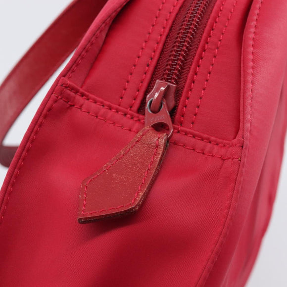 Saint Laurent Hand Bag Nylon Red Auth 205355