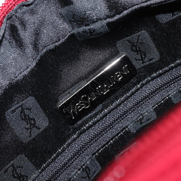 Saint Laurent Hand Bag Nylon Red Auth 205355