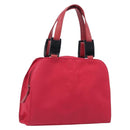Saint Laurent Hand Bag Nylon Red Auth 205355-1