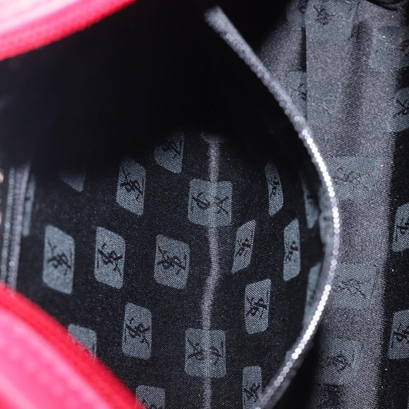 Saint Laurent Hand Bag Nylon Red Auth 205355