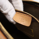ETRO Paisley Hand Bag PVC Leather Brown Gold Auth 205356A-12
