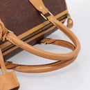 ETRO Paisley Hand Bag PVC Leather Brown Gold Auth 205356A-7