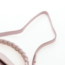 Miu Miu Matelasse Hand Bag Leather 2way Beige Gold Auth 205358V-16