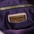 Miu Miu Matelasse Hand Bag Leather 2way Beige Gold Auth 205358V-27