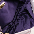 Miu Miu Matelasse Hand Bag Leather 2way Beige Gold Auth 205358V-10
