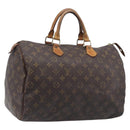 LOUIS VUITTON Monogram Speedy 35 Hand Bag M41524 LV Auth 205360-1