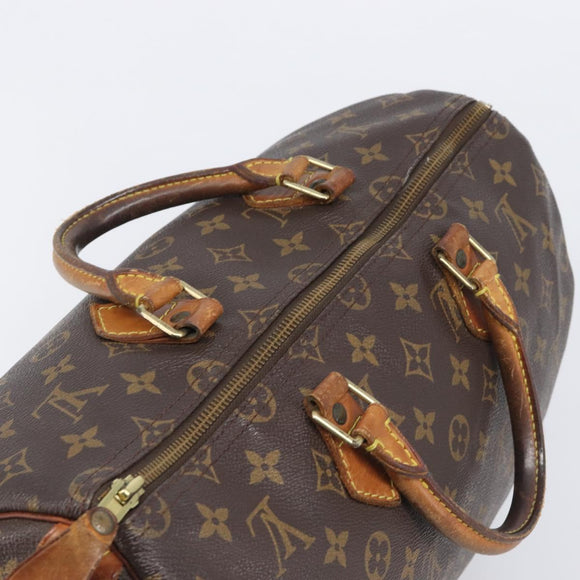 LOUIS VUITTON Monogram Speedy 35 Hand Bag M41524 LV Auth 205360
