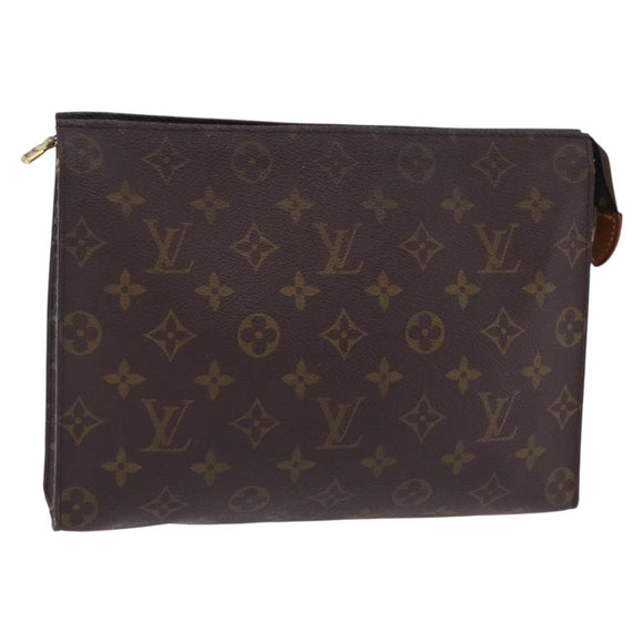 LOUIS VUITTON Monogram Poche Toilette 26 Pouch M47542 LV Auth 205361