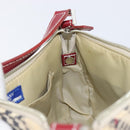 BURBERRY Nova Check Blue Label Hand Bag Canvas Beige Silver Auth 205362V-20