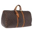 LOUIS VUITTON Monogram Keepall 60 Boston Bag M41422 LV Auth 205364V-1