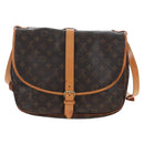 LOUIS VUITTON Monogram Saumur 35 Shoulder Bag M42254 LV Auth 205365V-2