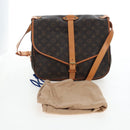 LOUIS VUITTON Monogram Saumur 35 Shoulder Bag M42254 LV Auth 205365V-12