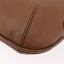 Coach Hand Bag Leather Brown Gold Auth 205368A-16