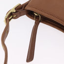 Coach Hand Bag Leather Brown Gold Auth 205368A-18