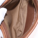 Coach Hand Bag Leather Brown Gold Auth 205368A-20